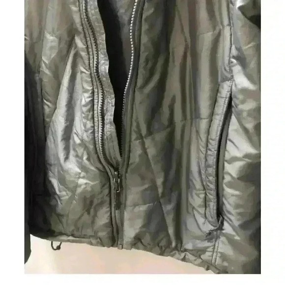 The North Face Women's Gray Quilted Jacket Size Large Mid-Length Grunge Casual - Picture 5 of 6